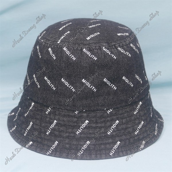 Nón Bucket Thời Trang Đen - Ảnh 3
