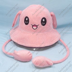 Nón Bucket Thời Trang Trẻ Em Hồng