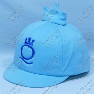 Nón Kết Trẻ Em Mỏ Mềm Thêu Vương Miệng Dành Cho Bé Từ 1-2 Tuổi Vòng Đầu Từ 45-48cm Xanh Dương Nhạt