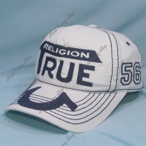 Nón Kết Thêu Chữ True 56 Trắng