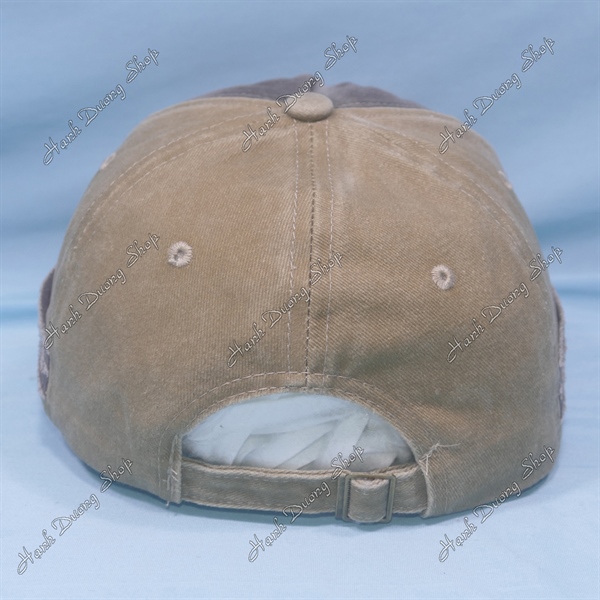 Nón Kết Thêu Chữ Rock Shank 1969 Vải Kaki Oát Loang Cao Cấp Vòng Đầu 56-60cm Đánh Kiểu Tua 2 Bên Hông Và Kết - Ảnh 4