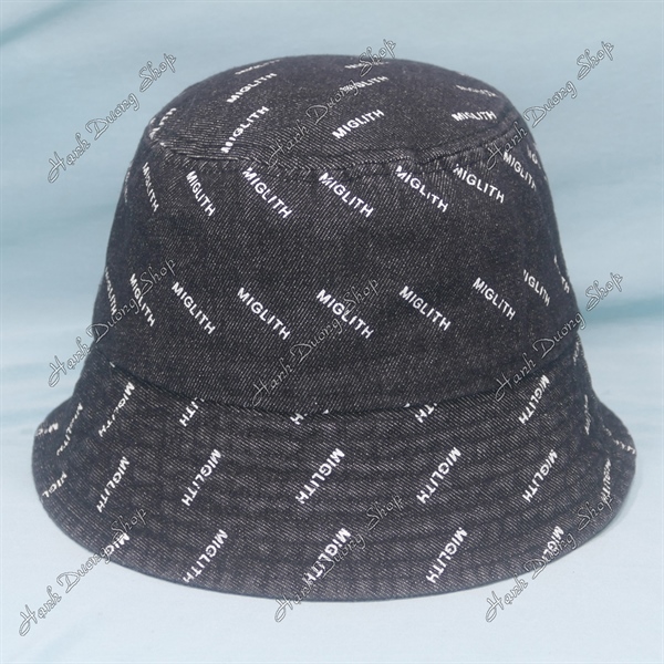 Nón Bucket Thời Trang Đen - Ảnh 4