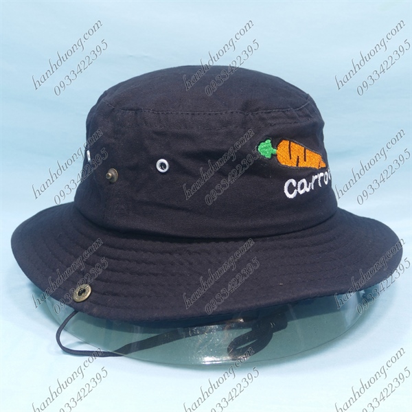 Nón Bucket Thời Trang Trẻ Em Đen - Ảnh 3