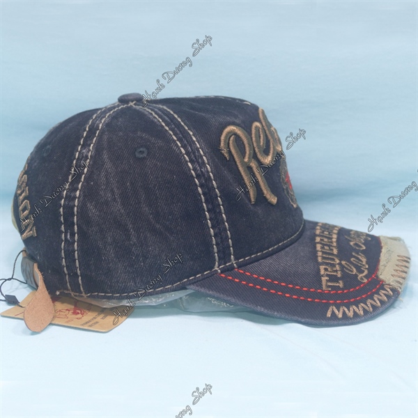 Nón Kết Jean Cao Cấp Ông Địa True Religion 56 Đen - Ảnh 5
