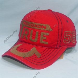 Nón Kết Thêu Chữ True 56 Đỏ