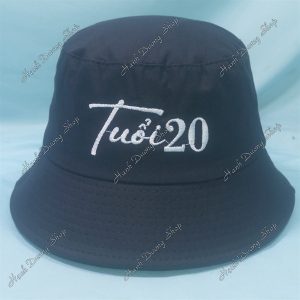 Nón Bucket Thêu Chữ Tuổi 20