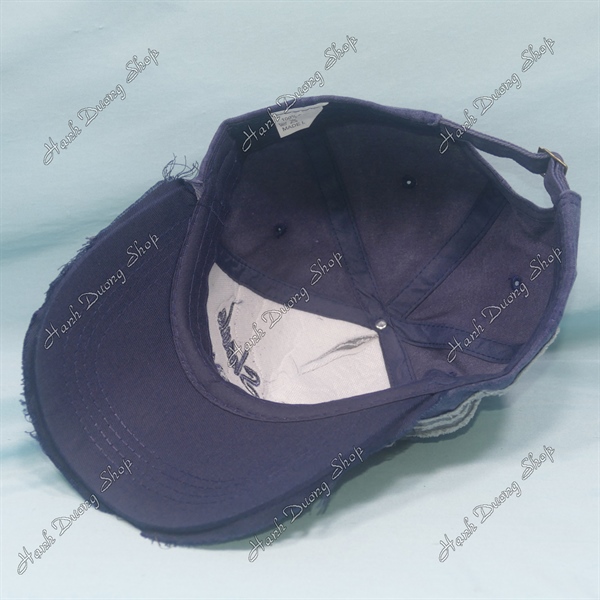 Nón Kết Thêu Chữ Rock Shank 1969 Vải Kaki Oát Loang Cao Cấp Vòng Đầu 56-60cm Đánh Kiểu Tua 2 Bên Hông Và Kết - Ảnh 5