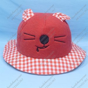 Nón Bucket Thời Trang Trẻ Em Cam