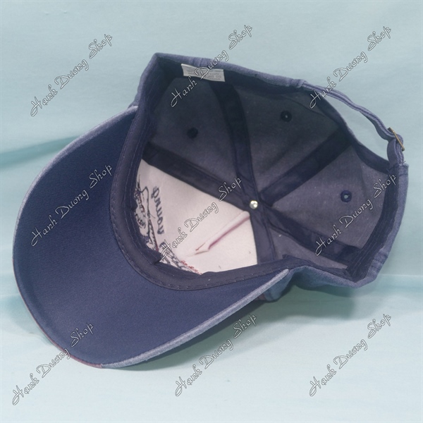 Nón Kết Thêu Chữ Sharks Young Vải Kaki Oát Cao Cấp Vòng Đầu 56-60cm Đánh Kiểu Tua 2 Bên Hông Và Kết Đỏ Thẩm & Xanh - Ảnh 5