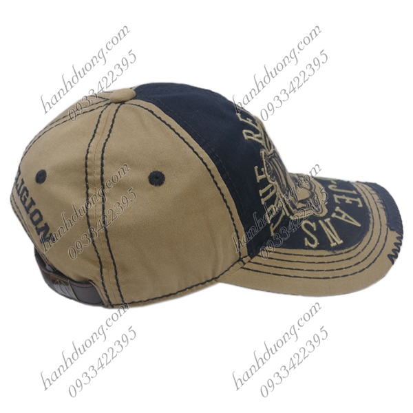 Nón Ông Địa True Religion Nâu Nhạt & Đen - Ảnh 4