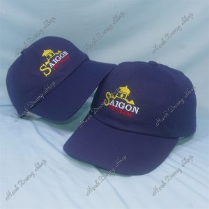Nón Kết Thêu Chữ Sài Gòn Việt Nam Xanh Đen
