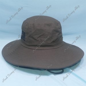 Nón Tai Bèo Nam Trơn Không Logo Nâu