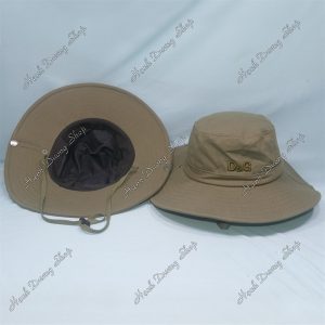 Nón Bucket Thêu Chữ D&G Rêu