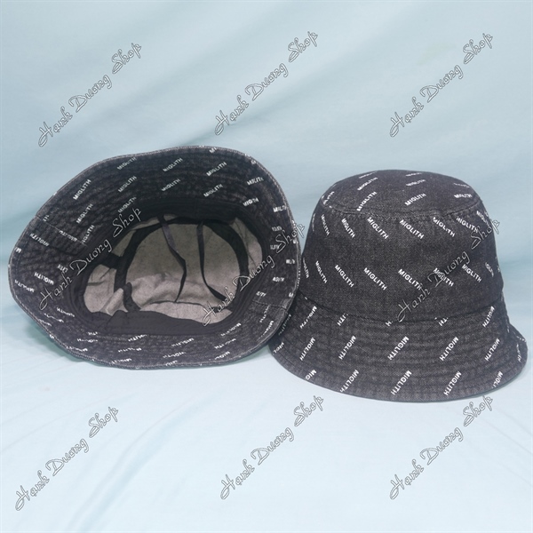 Nón Bucket Thời Trang Đen - Ảnh 2
