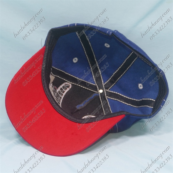 Nón Kết Vòng Đầu 50cm Vải Jean Thêu Siêu Nhân Spider Man Trẻ Em Xanh Jean Spider Man - Ảnh 5