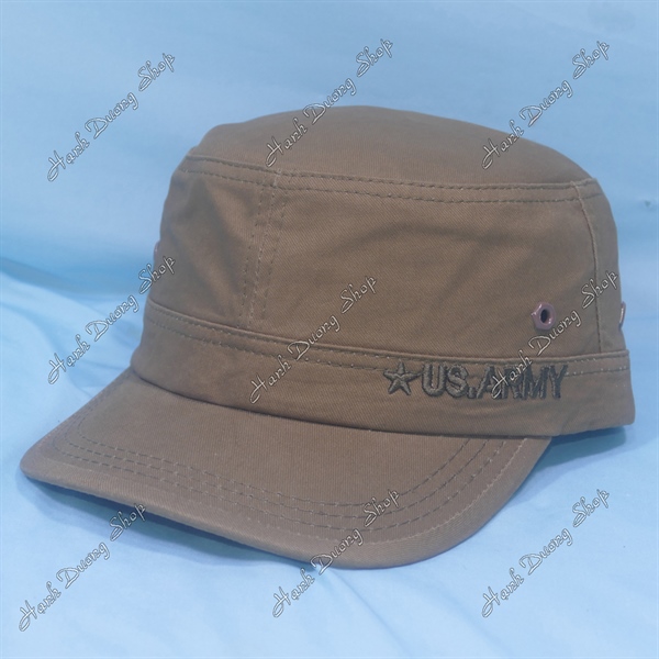 Nón Kết Đầu Bằng Thêu Ngôi Sao US.ARMY Bò - Ảnh 2